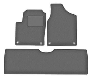 Velur grafitne auto prostirke za: Seat Alhambra I minivan (1995.-2010.)