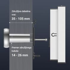 EZVIZ digitalno špijunka kamera s zaslonom srebrna HP2 2.0MP