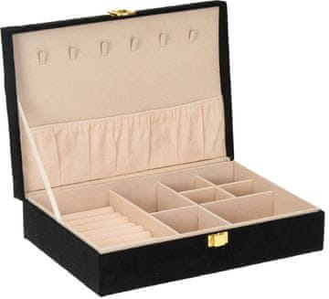 HOMESTYLING Kutija za nakit KO-HZ1810080 28x19 cm crna