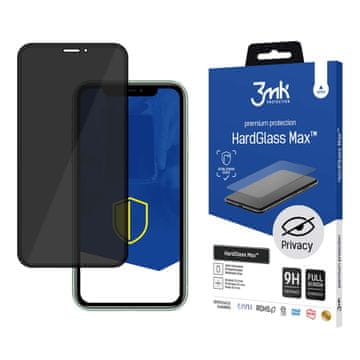 Apple iPhone 11 - 3mk HardGlass Max Privacy crna