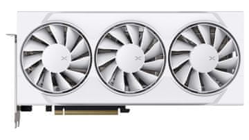 XFX Swift AMD Radeon RX 9060 XT OC bijela grafička kartica s tri ventilatora za igranje, 16 GB GDDR6 (RX-96TS316W7)