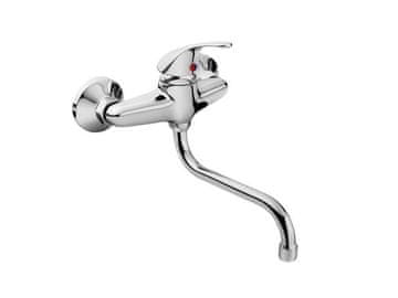 BALLETTO Slavina za umivaonik/sudoper, 100 mm, S krak 20 cm, 35 mm, krom