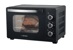 Esperanza Električna pećnica NAPOLI, 25L, konv., pečenje, 1600W, crna