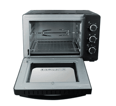 Esperanza Električna pećnica NAPOLI, 25L, konv., pečenje, 1600W, crna