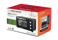 Esperanza Esperanza Prosciutto Electric Pećnica, 20L, 1600W, crna