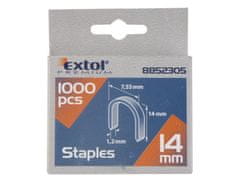Extol Premium Kopče okrugle, pakiranje od 1000 komada, 14 mm, 7,55 x 0,52 x 1,2 mm