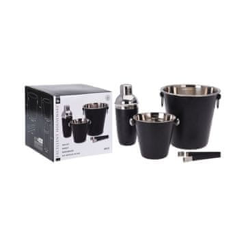 EXCELLENT Set za barmena (KO-A12405600) 4 dijela nehrđajući čelik crni