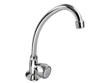 BALLETTO miješalica za umivaonik (85040) miješalica za umivaonik na postolju, za hladnu vodu, gornja J-ručica, keramički ventil, krom