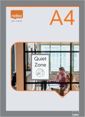 Nobo Okvir magnetni samoljepljivi a4 nobo srebrni 1/2 1915696