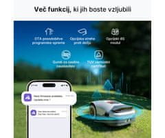 ANTHBOT GENIE 1000 pametna robotska kosilica, do 2000 m2, RTK GPS + AI 3D Vision, IPX6