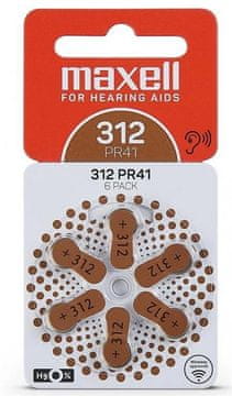 Maxell Baterija 312 6/1 za slušni aparat