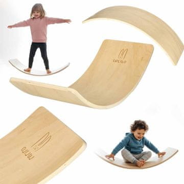 Ikonka Aga Drvena balansna ploča za djecu