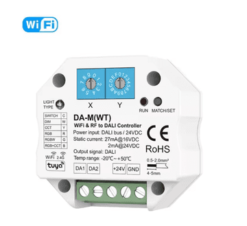 MXM Pametni dimmer Tuya za 24V RGB LED trake – WiFi, DALI, 15A