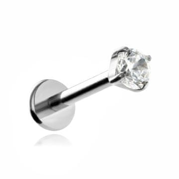 Titan labret s bijelim cirkonijem 1,2/8/4
