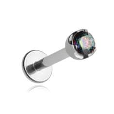 Tytanowy labret s cyrkonią Vitrail Medium 1,2/6/4,5