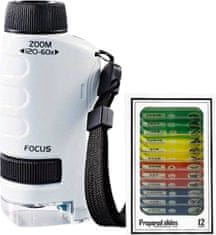 JOJOY® Prijenosni dječji mikroskop s LED osvjetljenjem MINISCOPE i 12 pripremljenih preparata SPECIMEN | SCOPESPECI