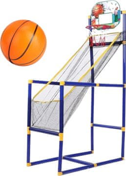 JOJOY® Stojalo za košarku za unutarnju i vanjsku upotrebu, prijenosni obruč (stojalo + napuhljiva lopta + pumpa + 3 mini košarkaške lopte) | DUNKDOME+MINIBALL