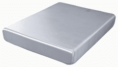 HOME & MARKER® Napenjalna rjuha, gladka i otporna na vlagu, imitacija svile, uključuje 1 navlaku i 2 jastučnice (svijetlo siva, 150x200) | SILKYFIT