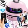 Dexxer Elektronička ljuljačka za fitness na baterije, BT zvučnik, pametno LED uže za preskakanje, roza