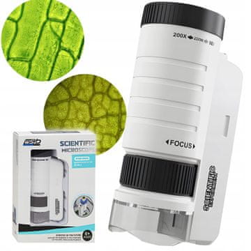 Dexxer Prijenosni LED+UV edukativni mikroskop 200x