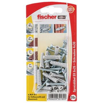 FISCHER SX 8 x 40 ekspanzijski tipl s vijcima 10 kom.