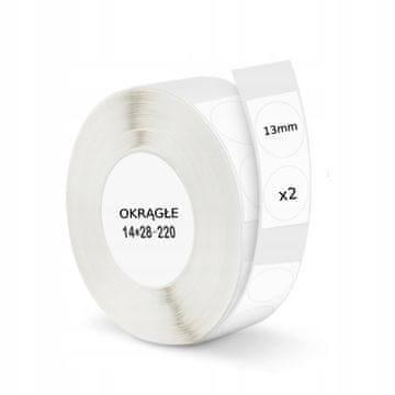 Niimbot NIIMBOT naljepnice od 13 mm, 440 kom, okrugle