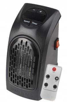 Zidni grijač mini termoventilator 400W s daljinskim upravljačem