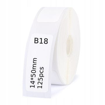 Niimbot NIIMBOT etikete naljepnice za B18 14*50mm 125 kom