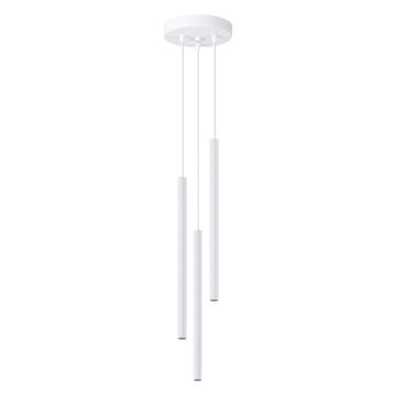 Viseća lampa, utorana cijev, bijela, trostruka ARCHE 3xG9 8W SL.1340 Sollux Lighting