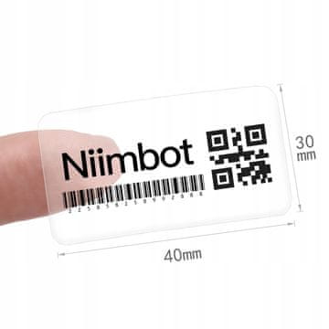NIIMBOT Naljepnice Serije B 40*30 mm PROZIRNE