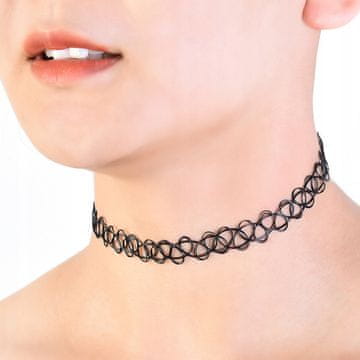KLASIČNA CRNA GOTIČKA OGRLICA CHOKER Gothic CH12