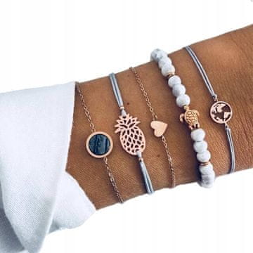 Set narukvica za boho retro punk charms 67