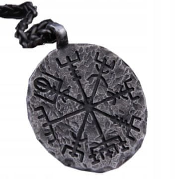 Naušnica kompas vikinga vegvísir nordijska 460