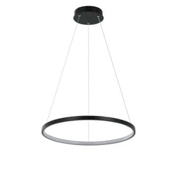 Moderna crna prstenasta viseća lampa Ø40cm, promjenjiva boja LED 22W RING Light Prestige