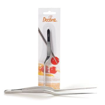 Decora Zakrivljena poslastičarska pinceta 14 cm Decora