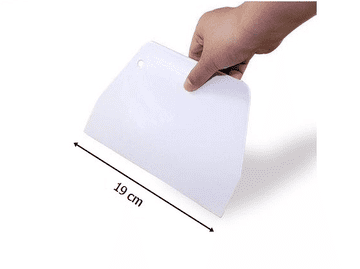 Plastična strugalica 19 cm za razmazivanje kreme, lopatica, nož, gleterica