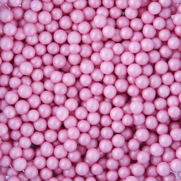 Ružičaste šećerne perle 7 mm posip 50 g