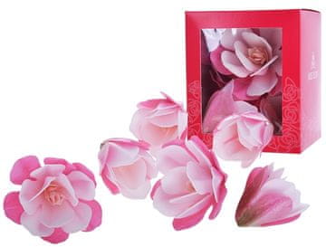 MAGNOLIA oblati ružičasti cvijet 6 kom XL za ukrašavanje torti i peciva