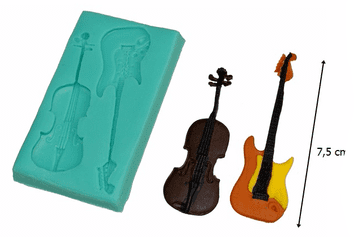 Silikonski kalup gitara violina