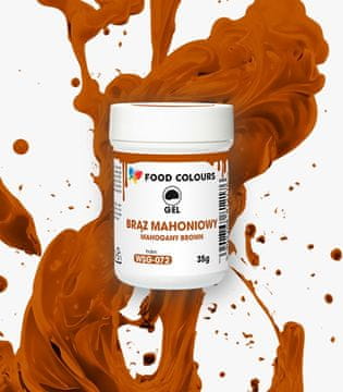 Food Colours Prehrambena boja u gelu, smeđa mahagonij, 35 g