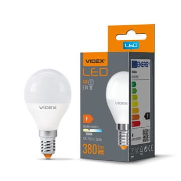 Žarulja bijela G45 4W E14 topla 380lm 3000K Videx