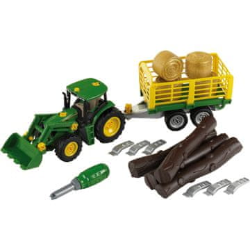 Klein Traktor s prikolicom za trupce i sijeno