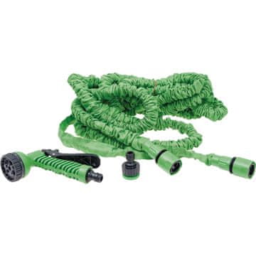 Elastično vrtno crijevo za vodovod, zeleno, 2,5-7,5 m 1/2" 25FT