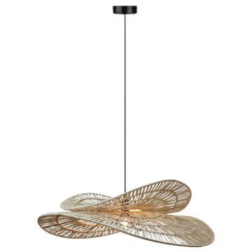 Velika viseća lampa od prirodnog ratana u boho stilu 1xE27 15W RAYA Light Prestige