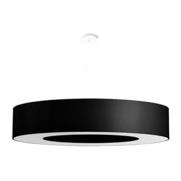 Okrugla crna viseća svjetiljka Ø90 cm SATURNO 8xE27 15W SL.0796 Sollux Lighting
