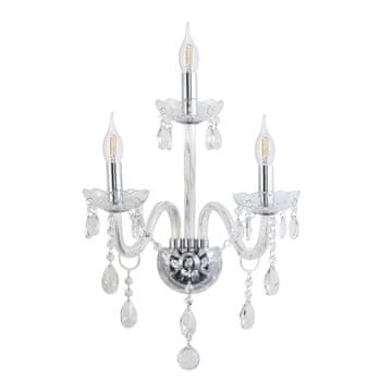 Trostruka glamurozna zidna svijećnjaka Cristallo 3x40W E14 Candellux