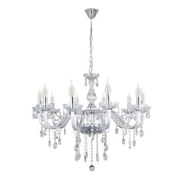 Glamurozni luster s kristalima Cristallo 10x40W E14 Candellux