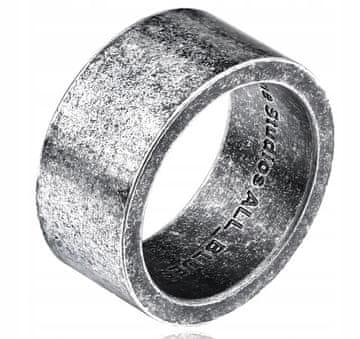 Vikinški čelični srebrni prsten 316L amulet 145