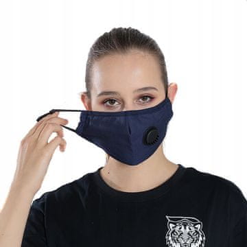 Komplet maska za višekratnu upotrebu + 6x filtar pm 2.5 ugljen
