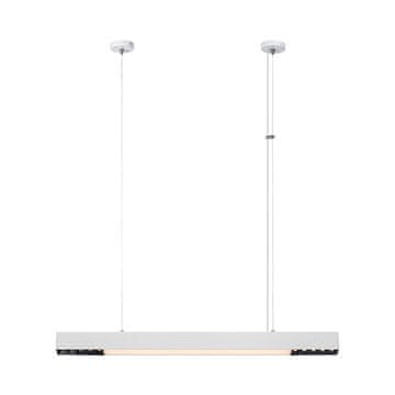 Moderna bijela linearna viseća/stropna svjetiljka 80 cm promjenjive boje LED 32W CALI Light Prestige